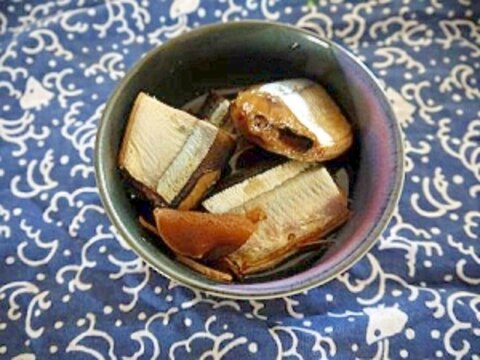 圧力鍋で　サンマの煮物